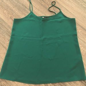 Green cami spaghetti top